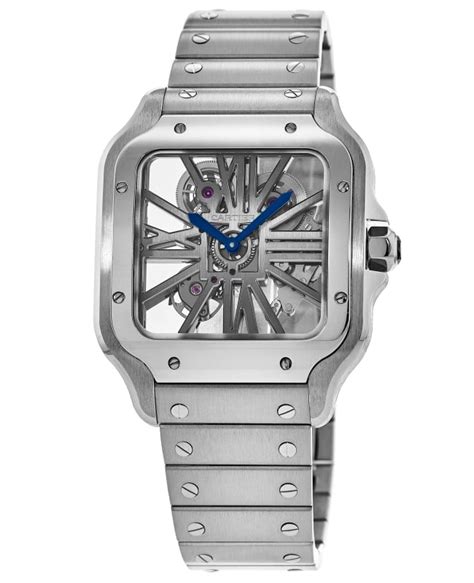 cartier watch skeleton face.